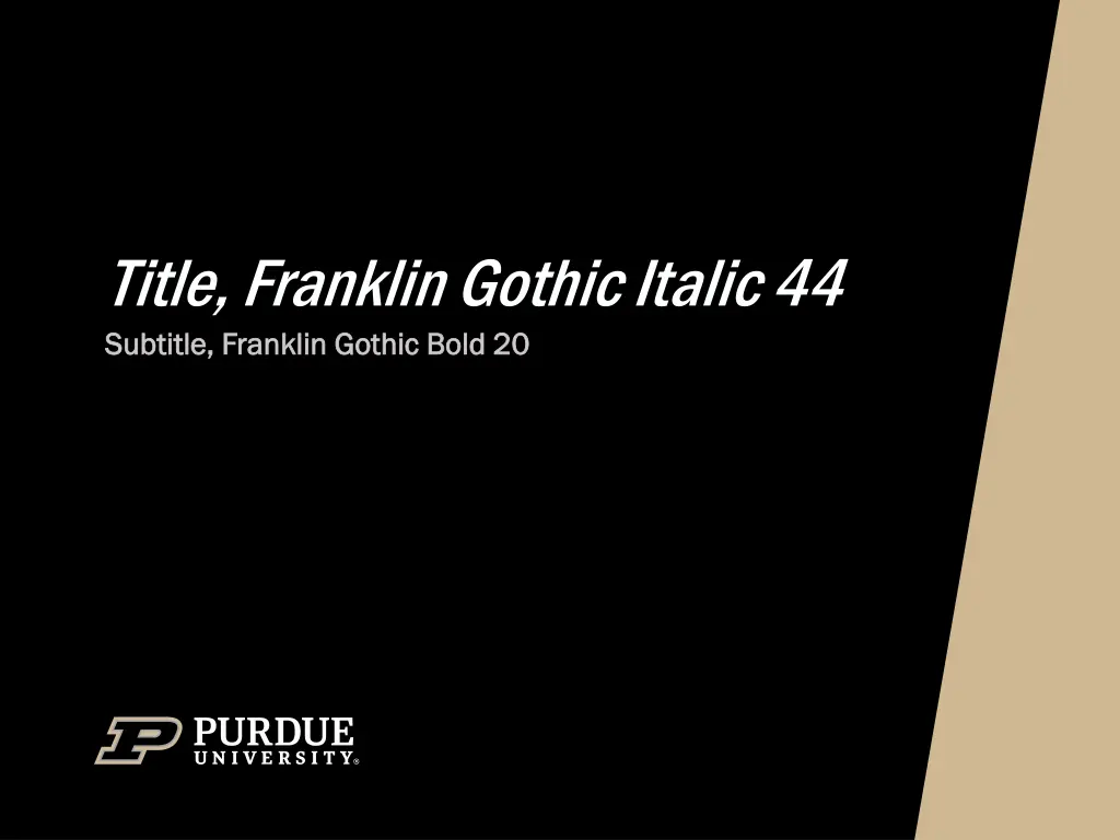 title franklin gothic italic 44 subtitle franklin