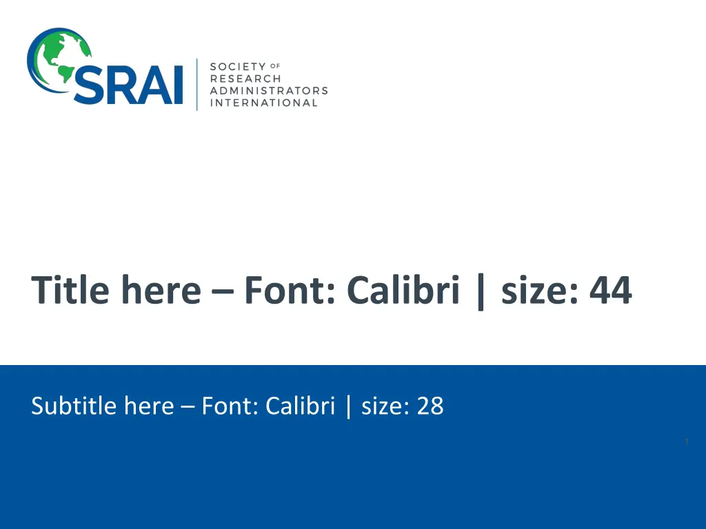 title here font calibri size 44
