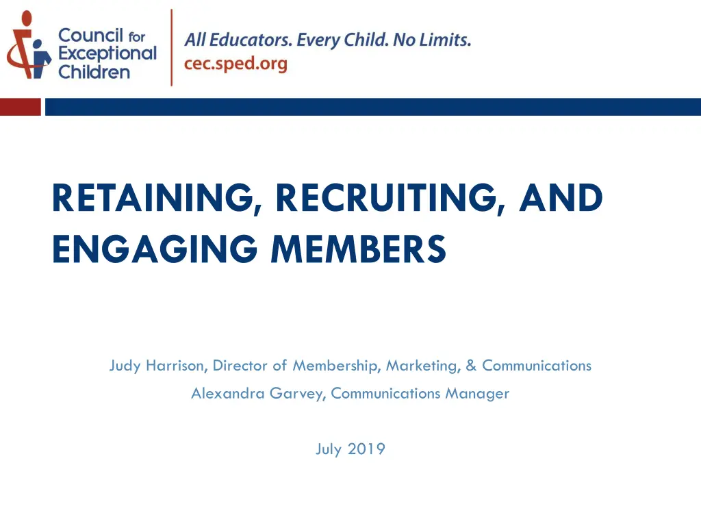 retaining recruiting and engaging members