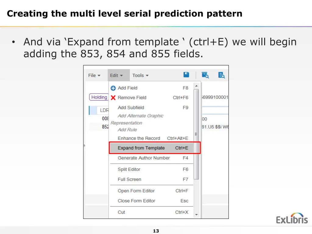 creating the multi level serial prediction pattern 3