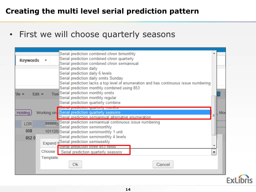 creating the multi level serial prediction pattern 4