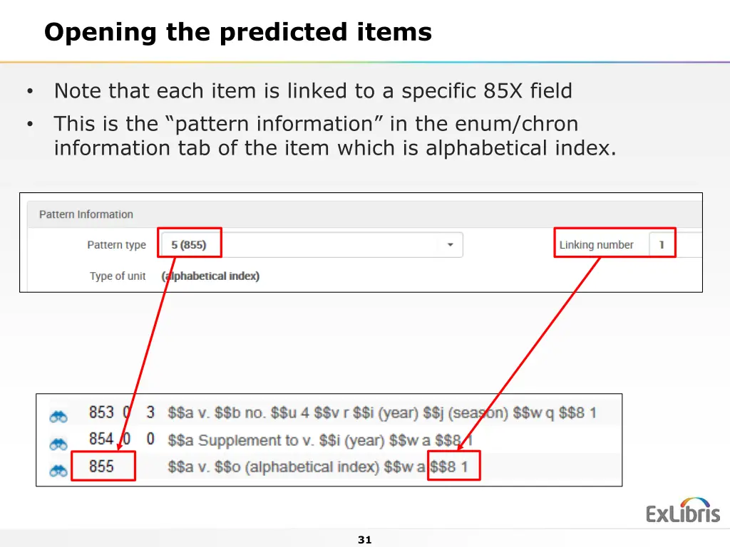 opening the predicted items 7