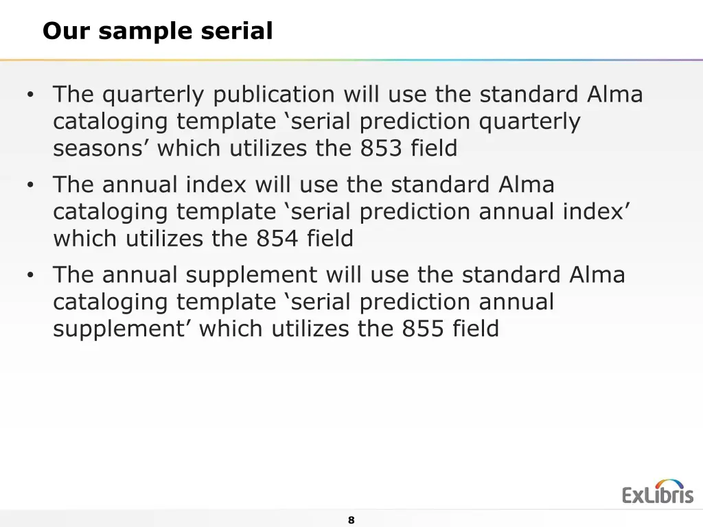 our sample serial 2