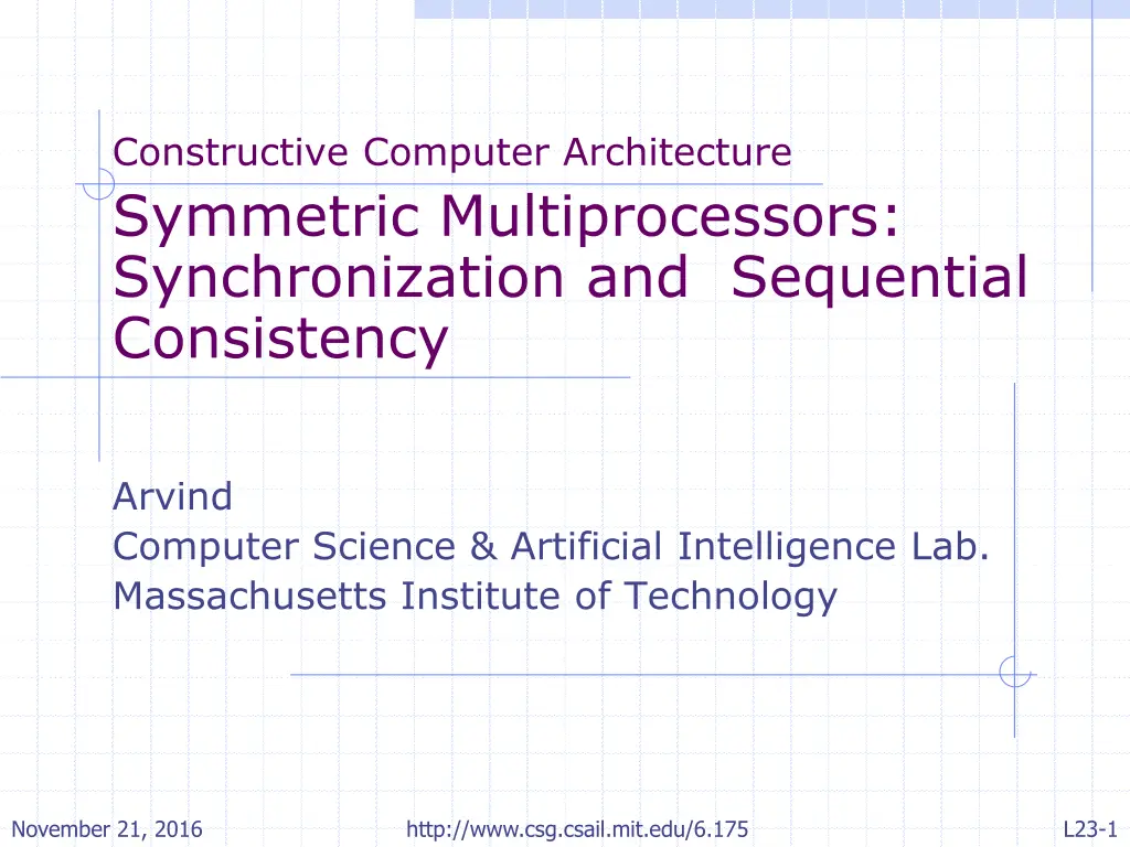 constructive computer architecture symmetric