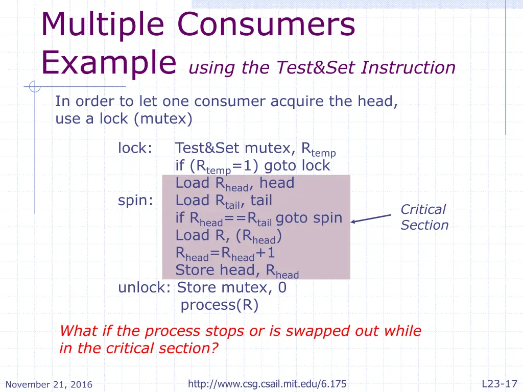 multiple consumers example using the test