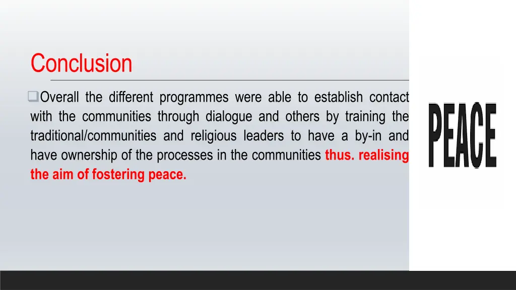 conclusion