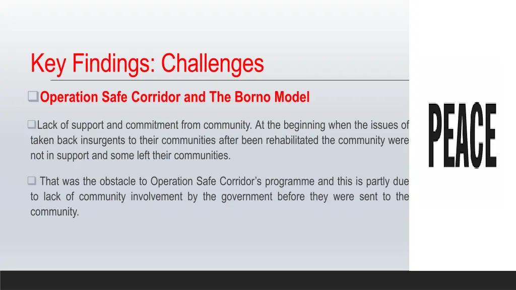 key findings challenges 1