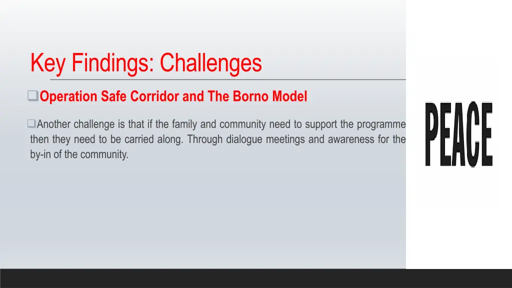 key findings challenges 2