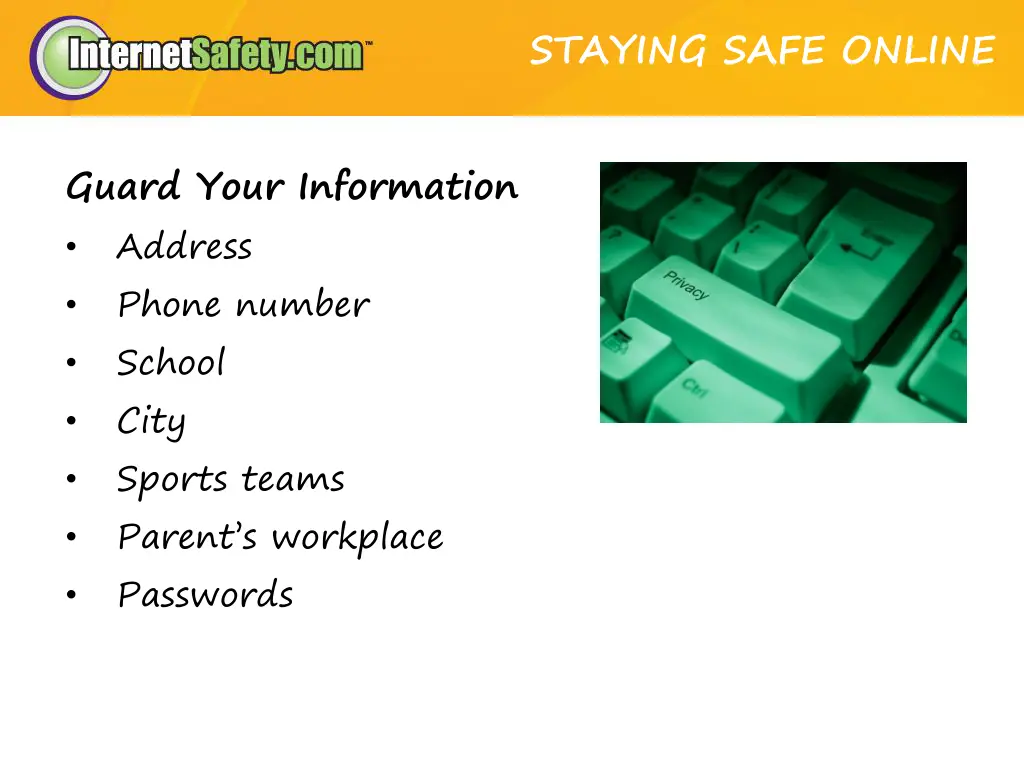 staying safe online