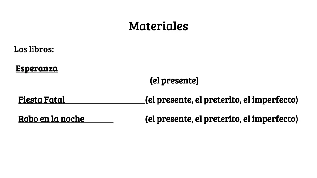 materiales