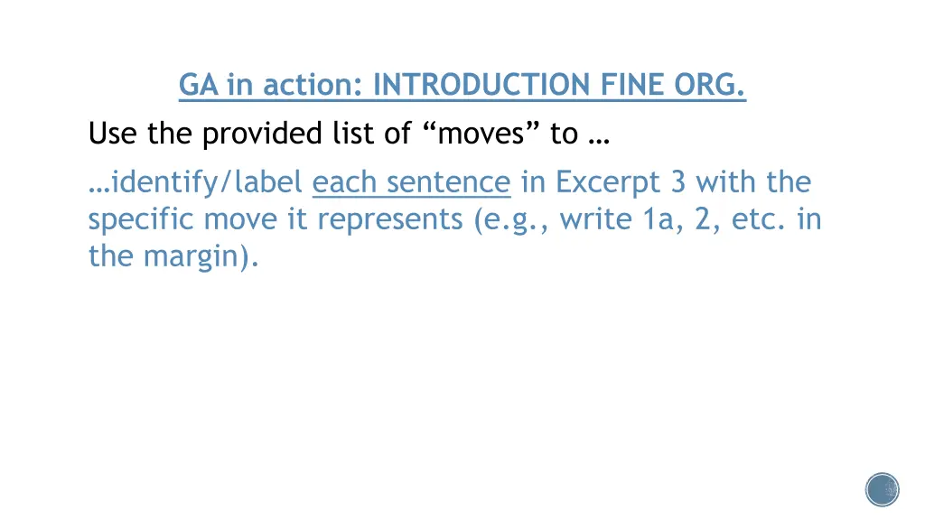 ga in action introduction fine