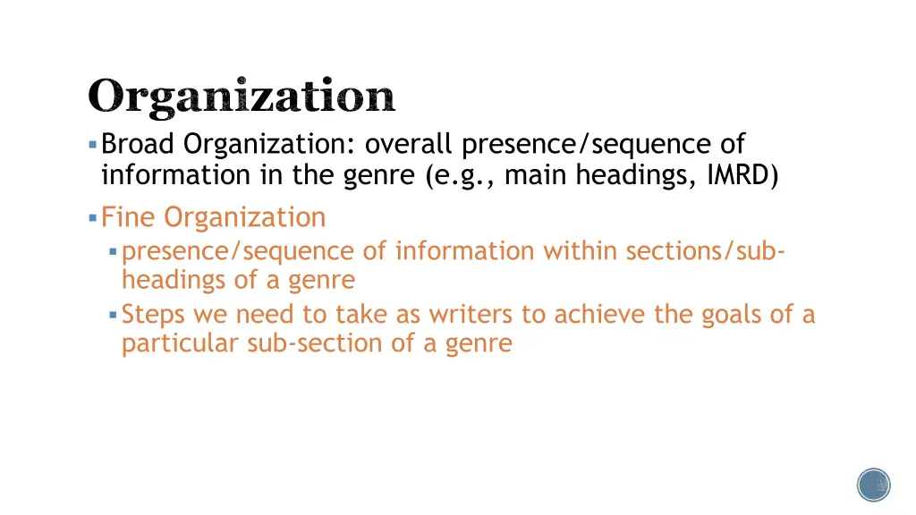 organization broad organization overall presence