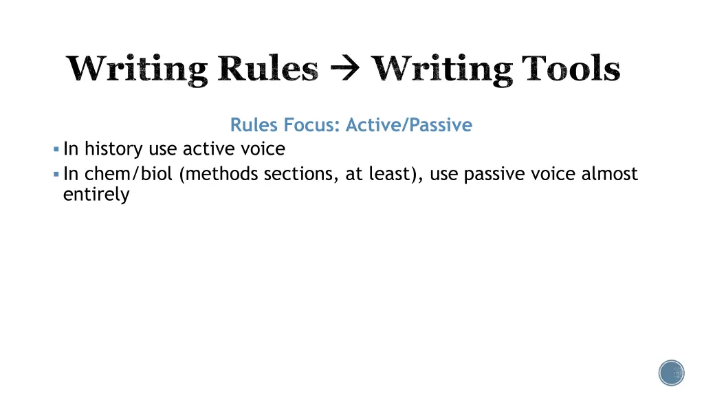 writing rules