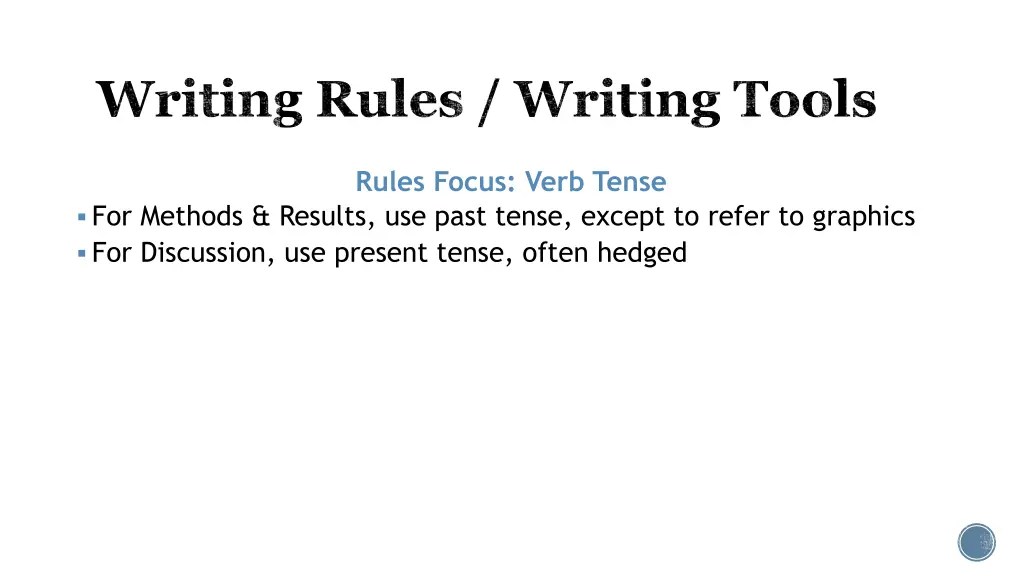 writing rules writing tools