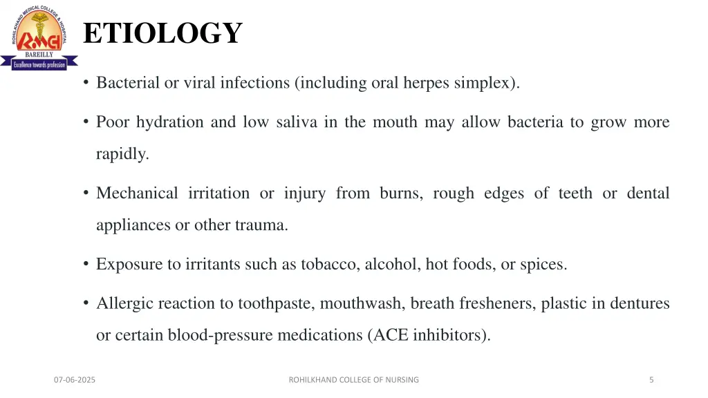 etiology