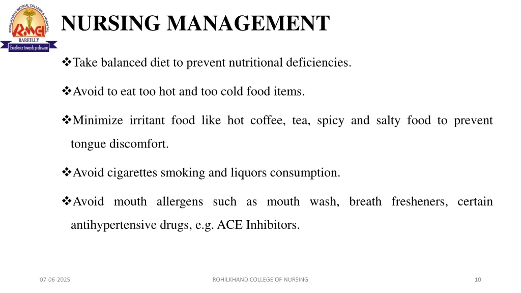 nursing management