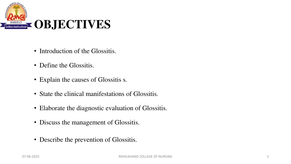 objectives