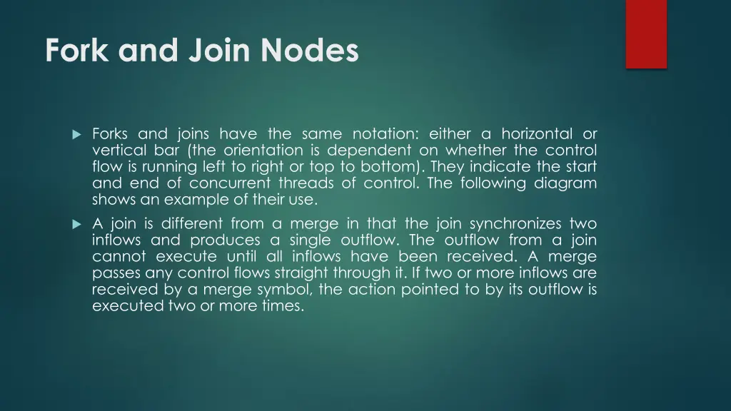 fork and join nodes