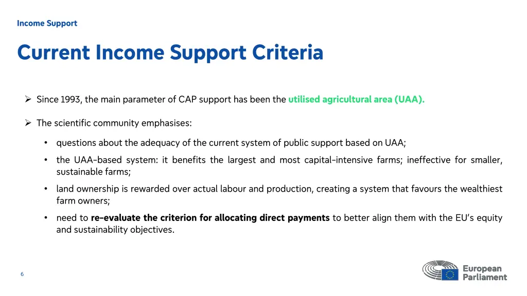 income support 2