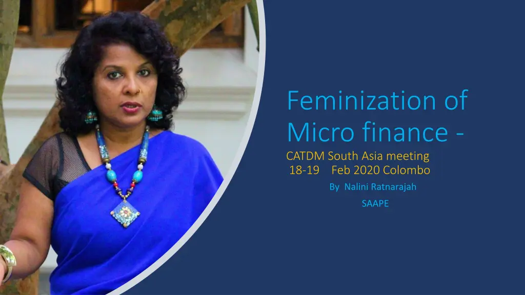 feminization of micro finance catdm south asia