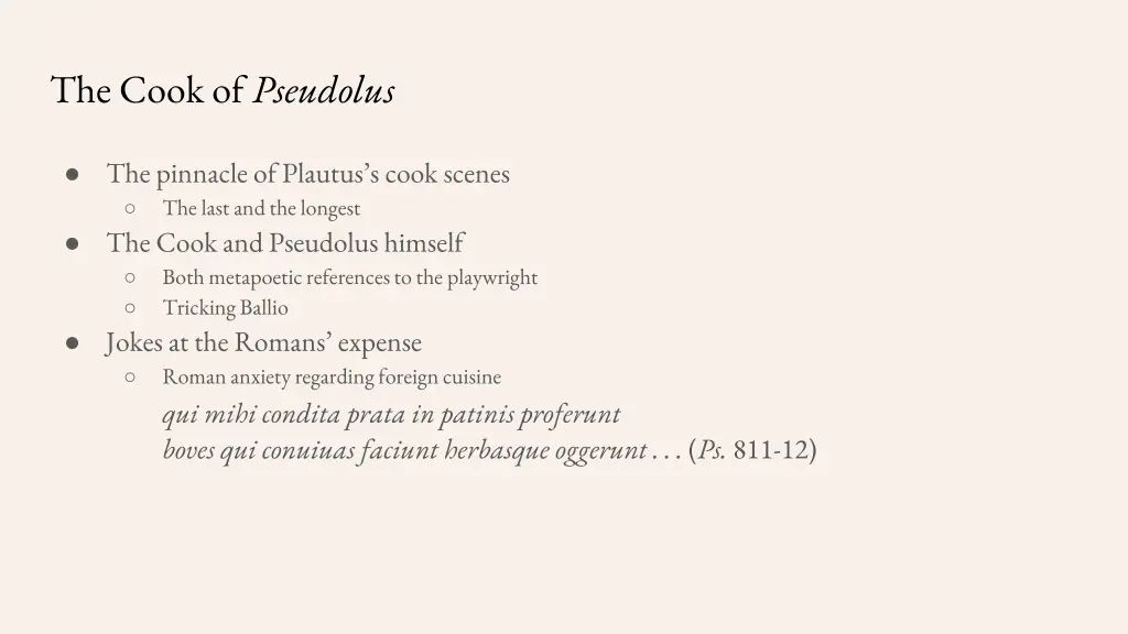 the cook of pseudolus