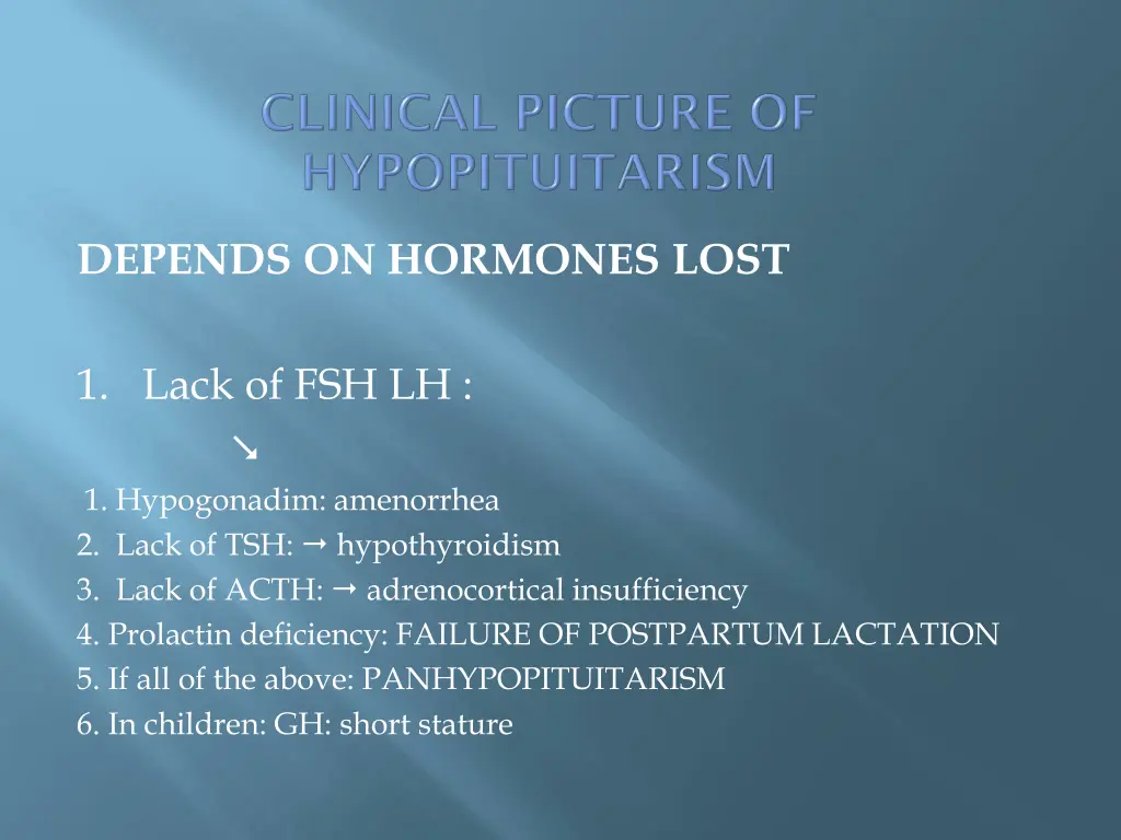 depends on hormones lost
