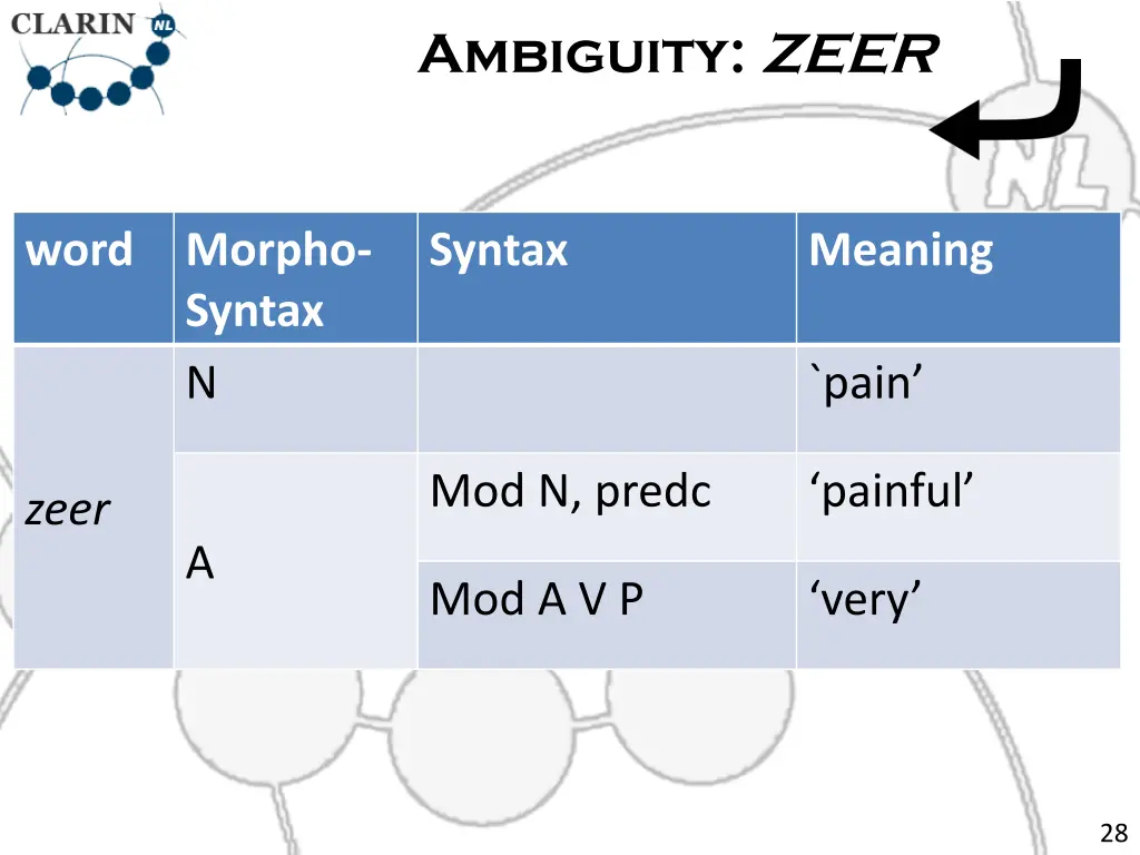ambiguity zeer