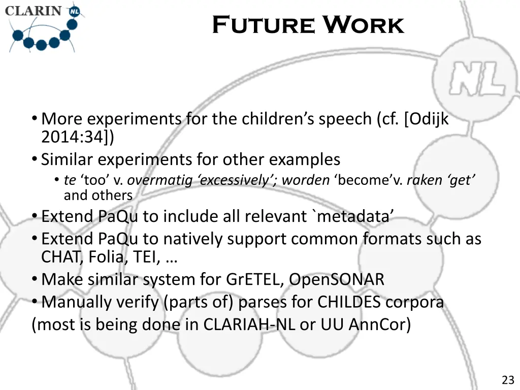 future work