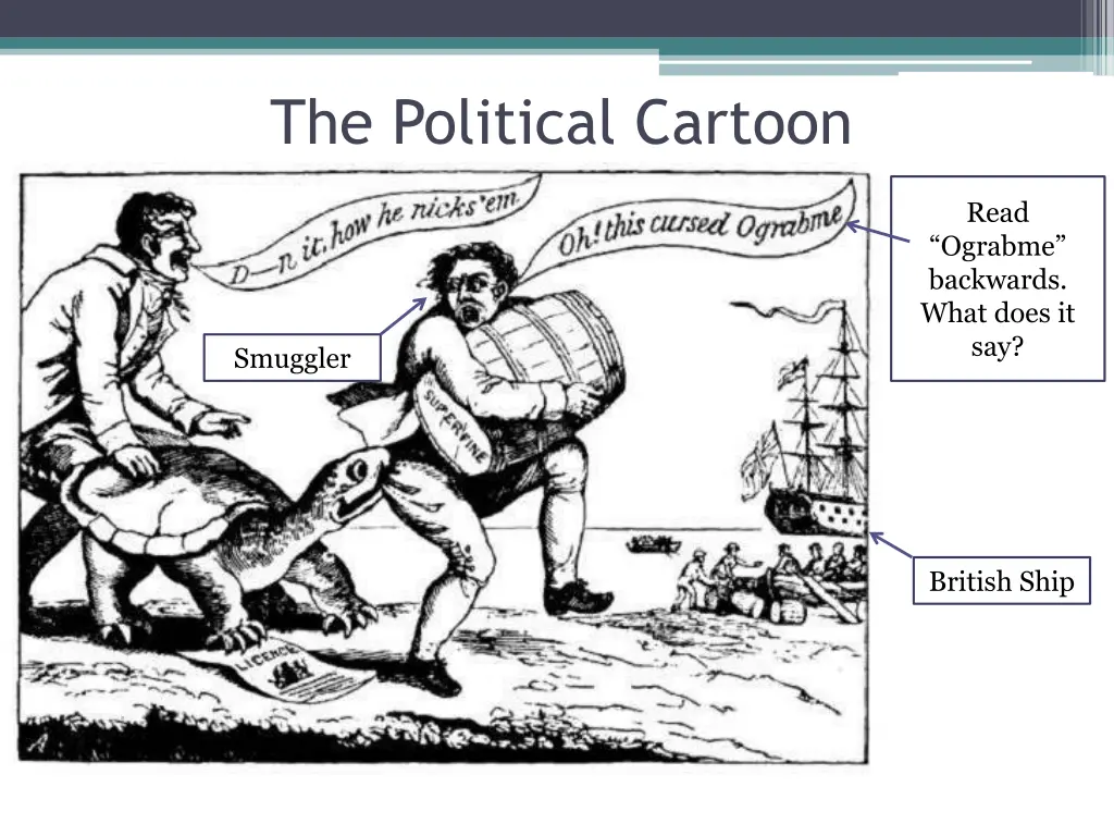 the political cartoon