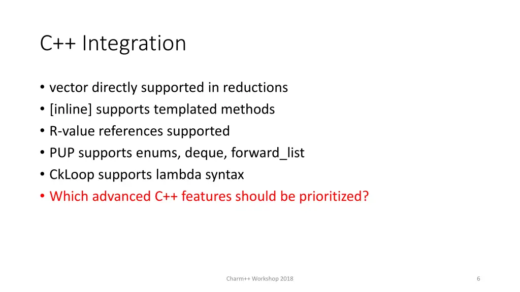 c integration