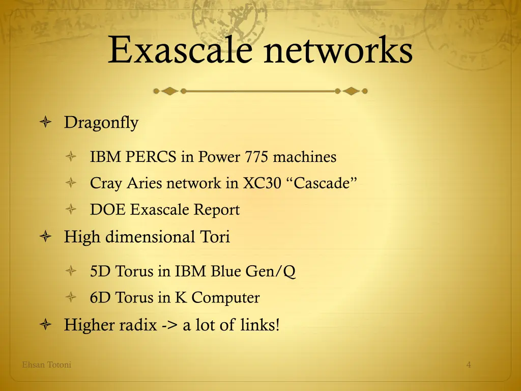 exascale networks