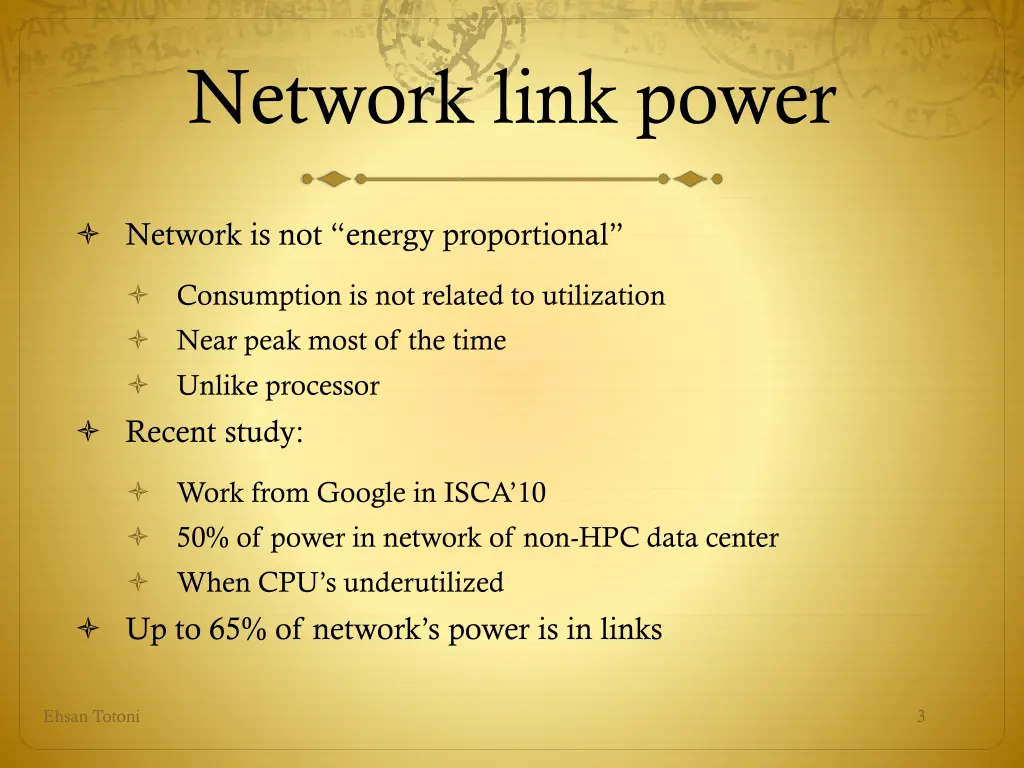 network link power