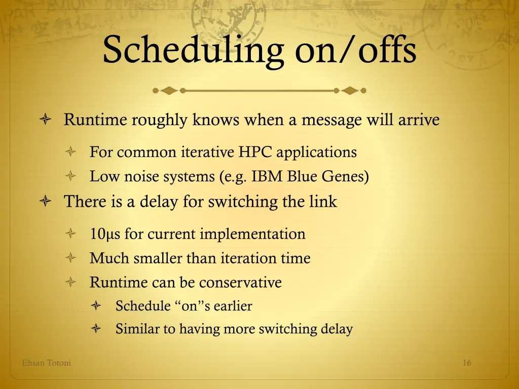 scheduling on offs