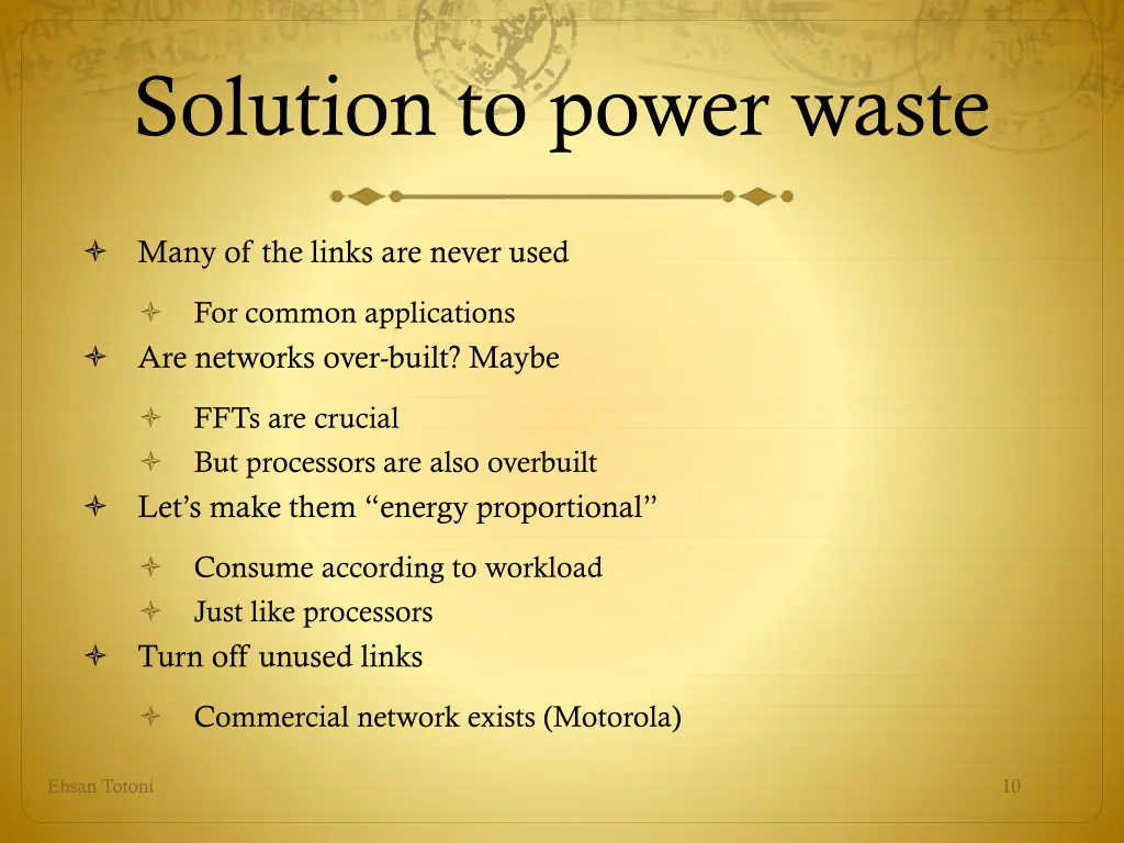 solution to power waste