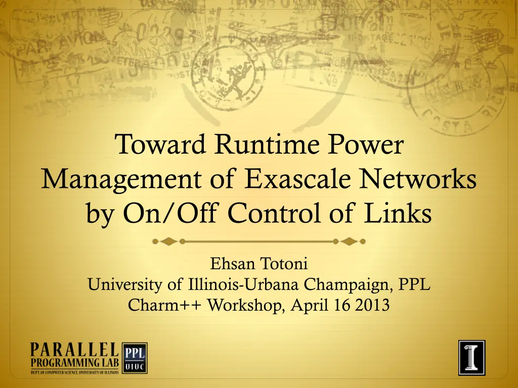 toward runtime power management of exascale