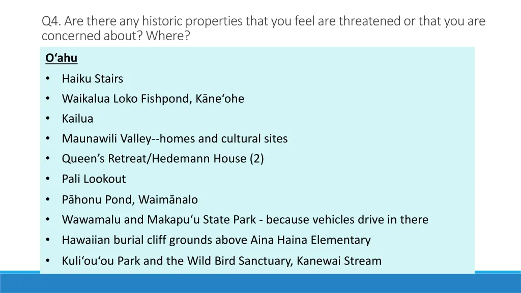 q4 are there any historic properties that 6