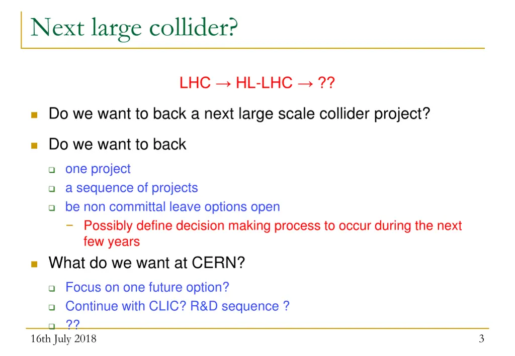 next large collider