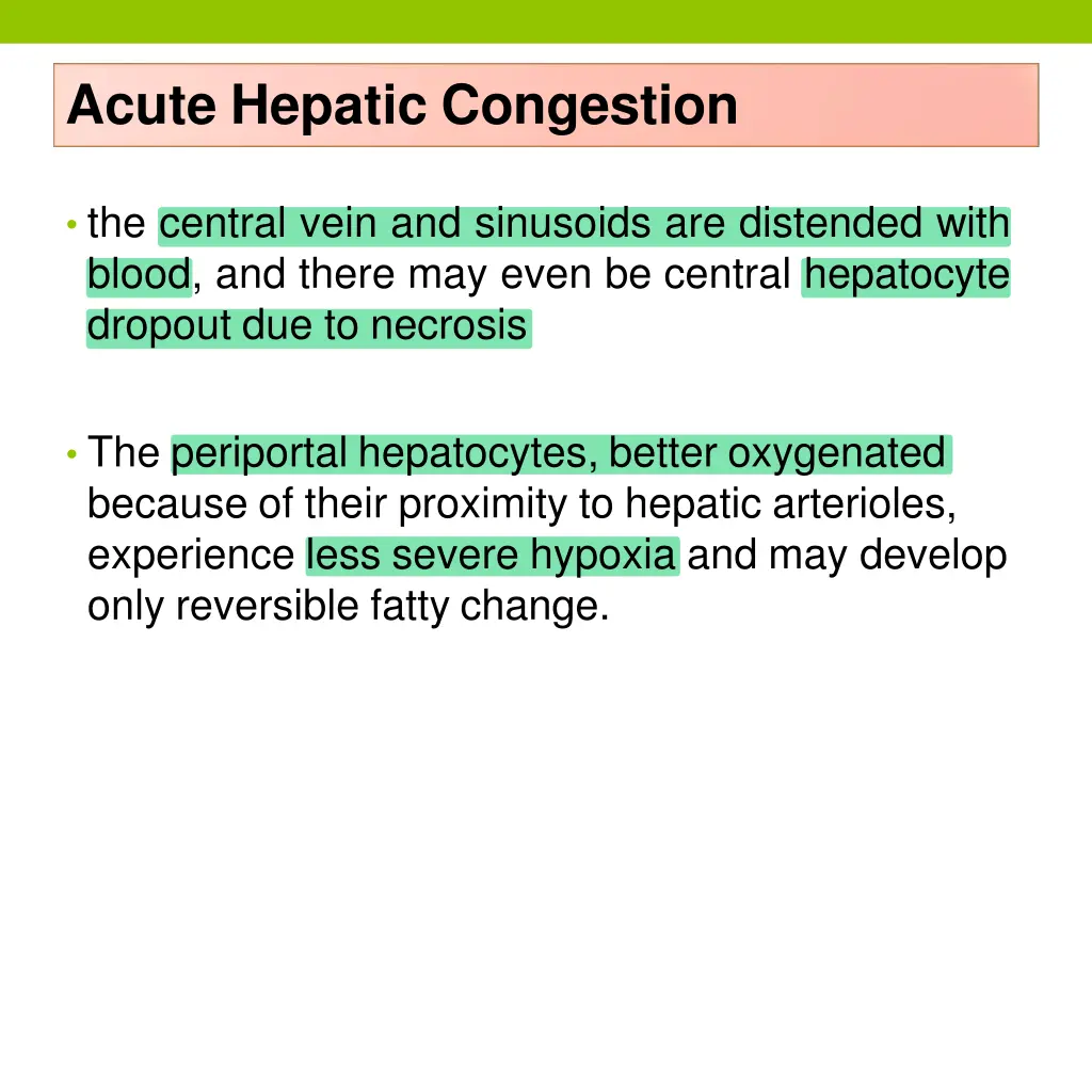 acute hepatic congestion