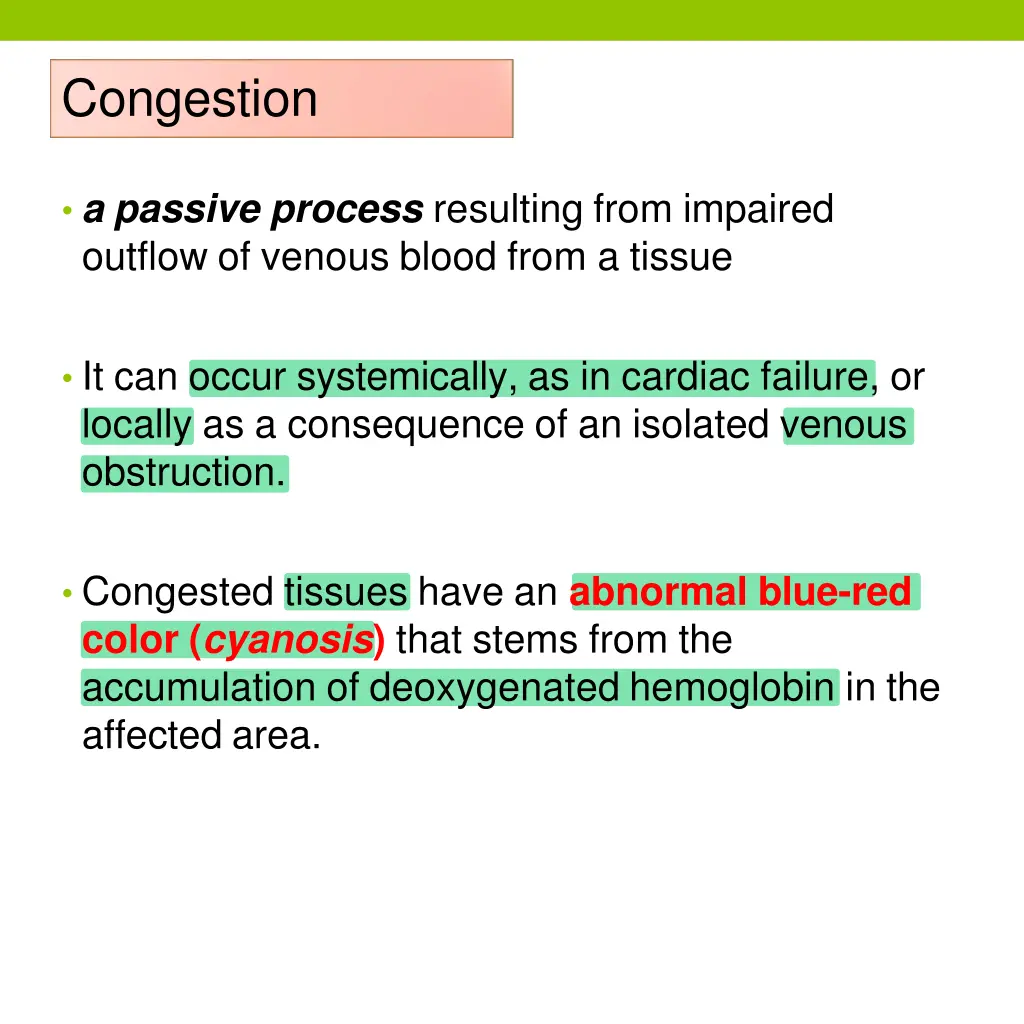 congestion