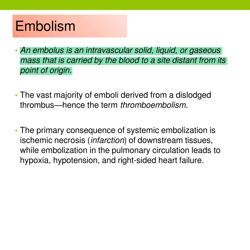 embolism