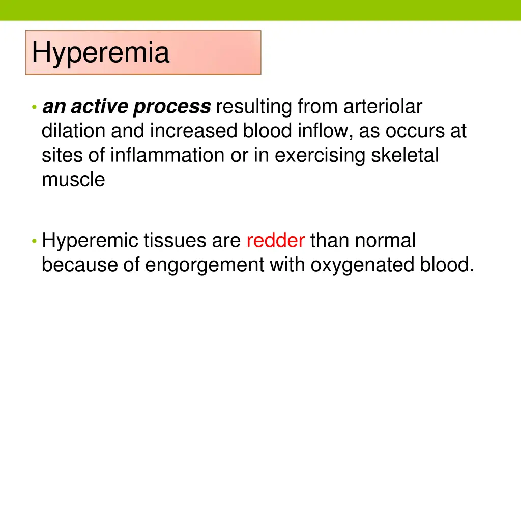hyperemia