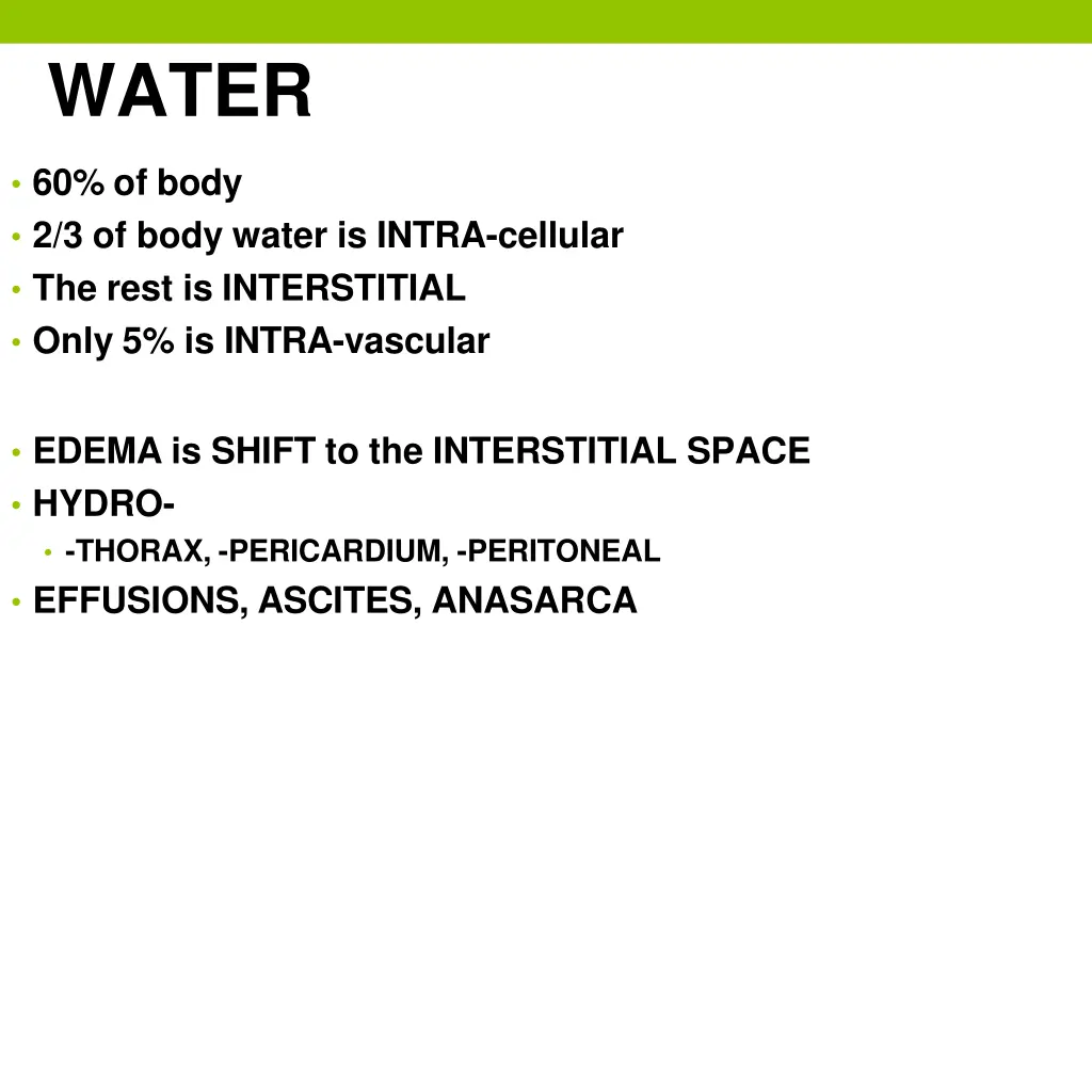 water