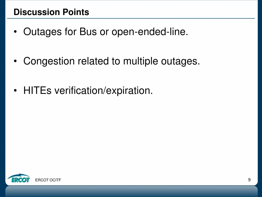 discussion points