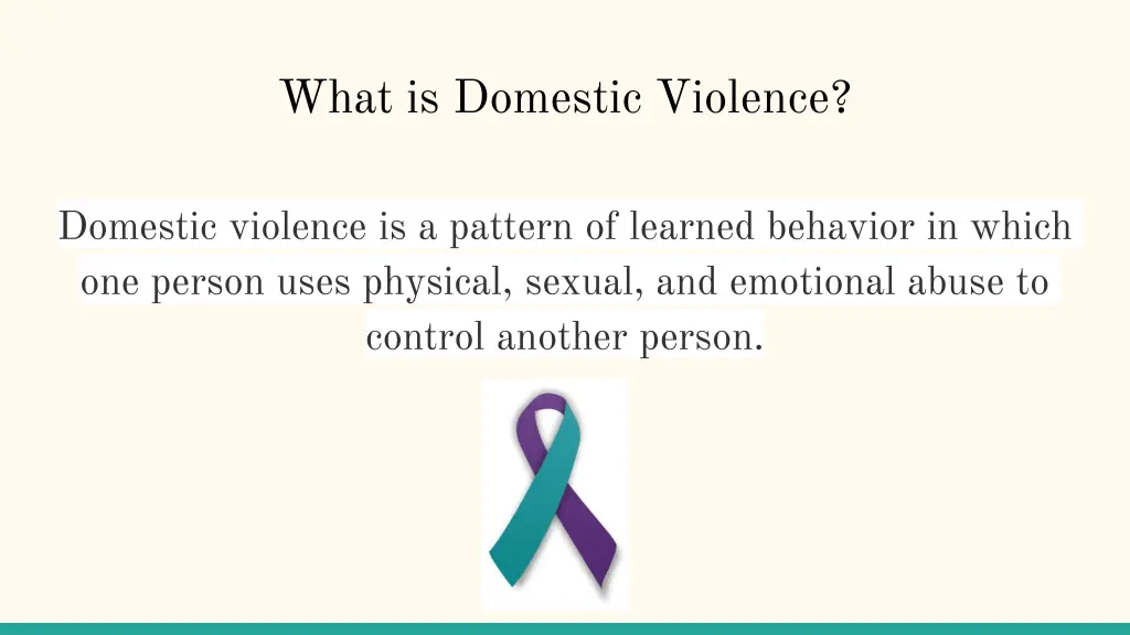 what is domestic violence