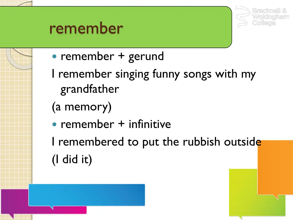 remember