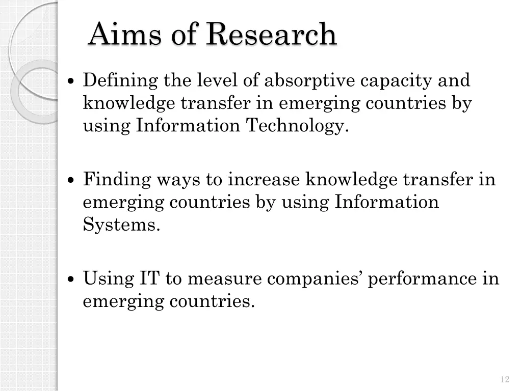 aims of research