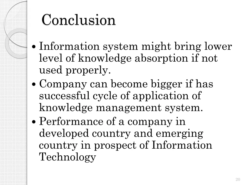 conclusion