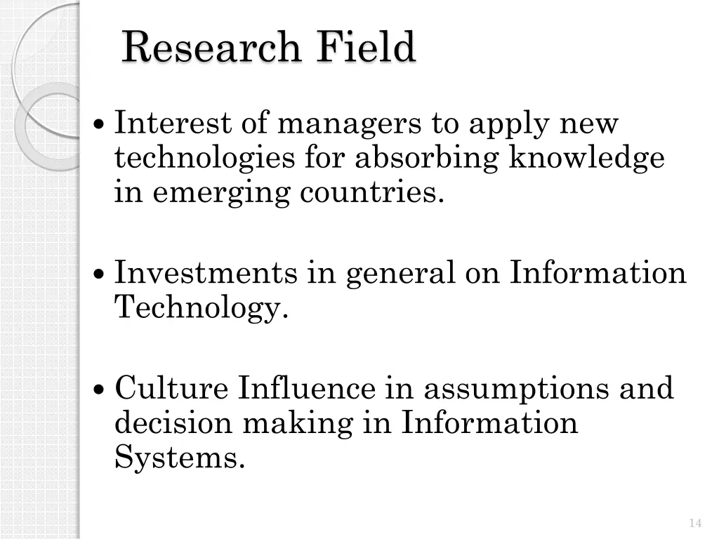 research field 1