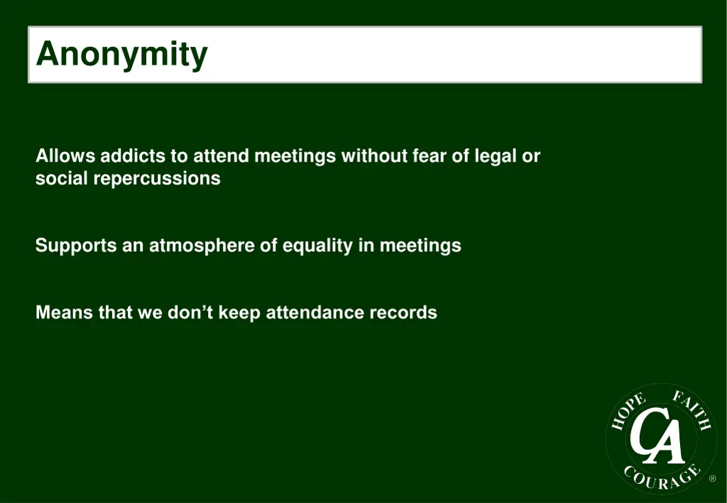 anonymity