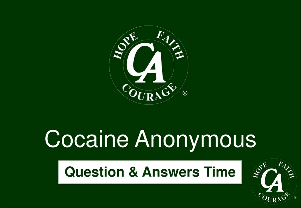 cocaine anonymous 1